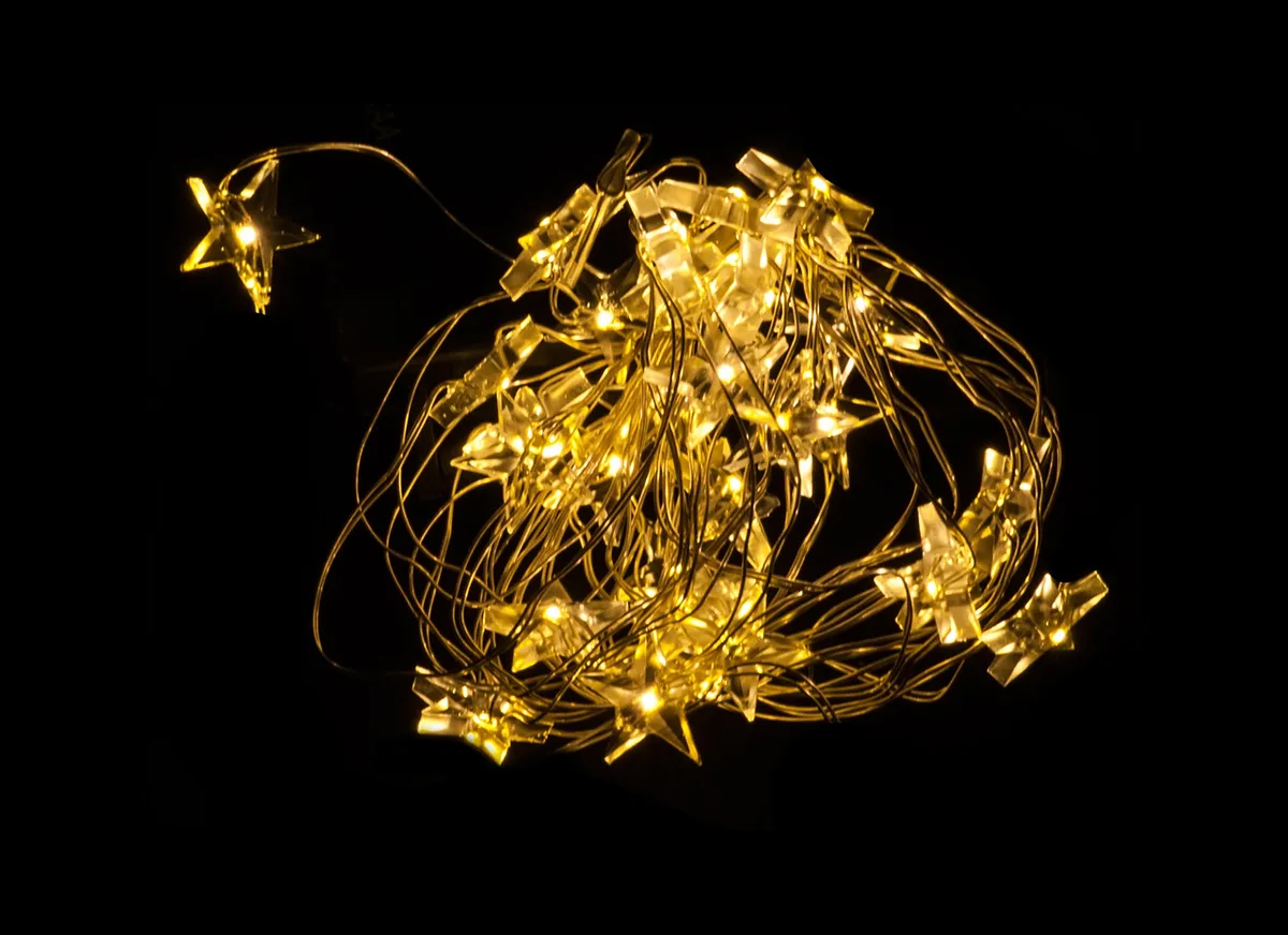 Гірлянда Luca Lighting 3,2 м ПВХ Жовті зірочки