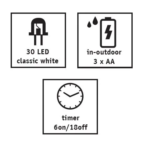Гірлянда Luca Lighting 3,2 м ПВХ Жовті зірочки