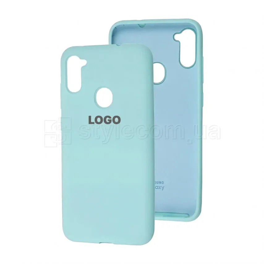Чохол Silicone Case Samsung силіконовий бірюзовий для Galaxy A11/A115 2020