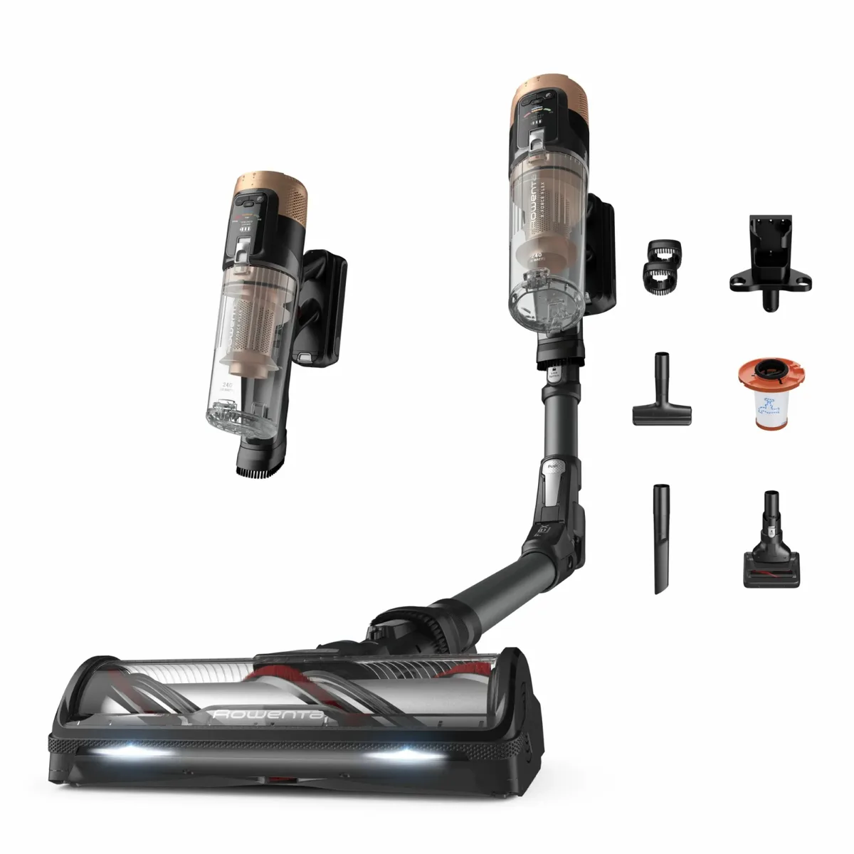 Безпровідний пилосос Rowenta X-Force Flex 14.80 Auto Animal, 240 Вт, контейнер 0.65 л, автономна робота до 90 хв, HE.