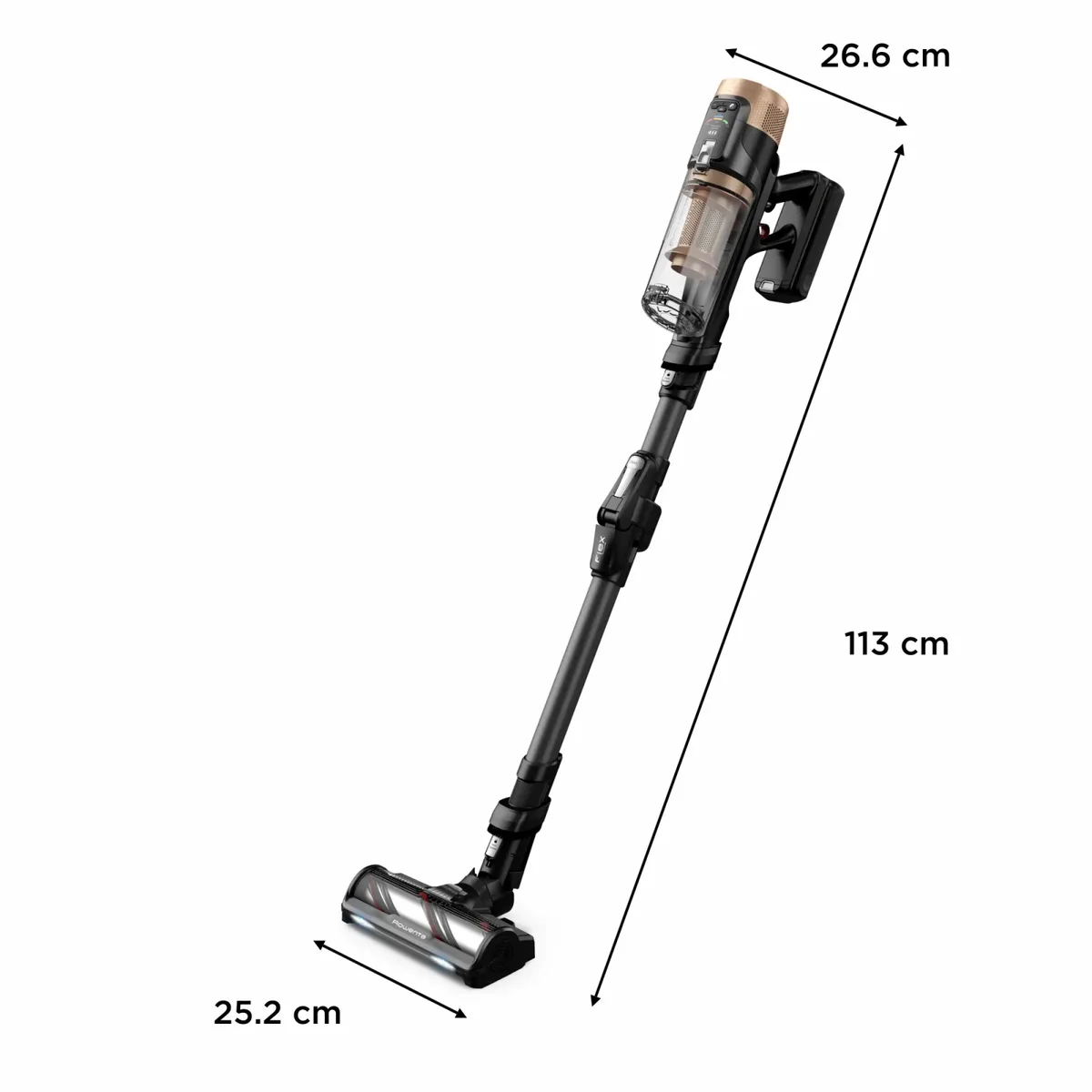 Безпровідний пилосос Rowenta X-Force Flex 14.80 Auto Animal, 240 Вт, контейнер 0.65 л, автономна робота до 90 хв, HE.