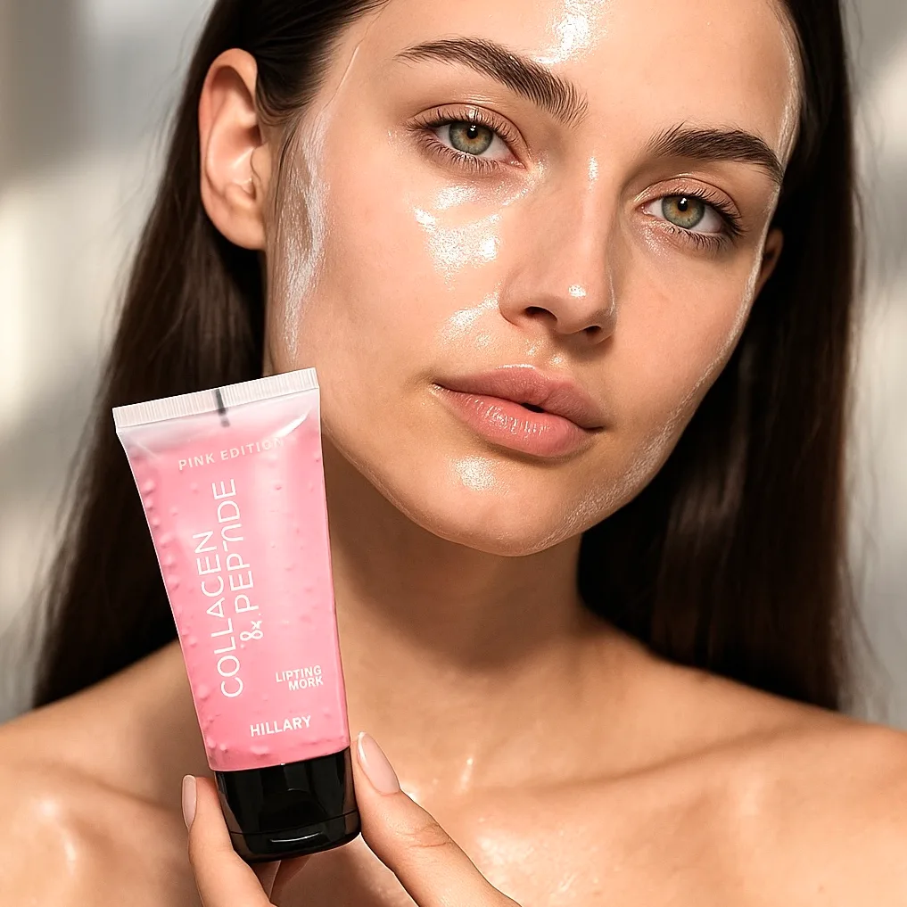 Пептидно-колагенова маска-плівка Hillary Collagen & Peptide Lifting Mask (Pink Edition), 90 мл