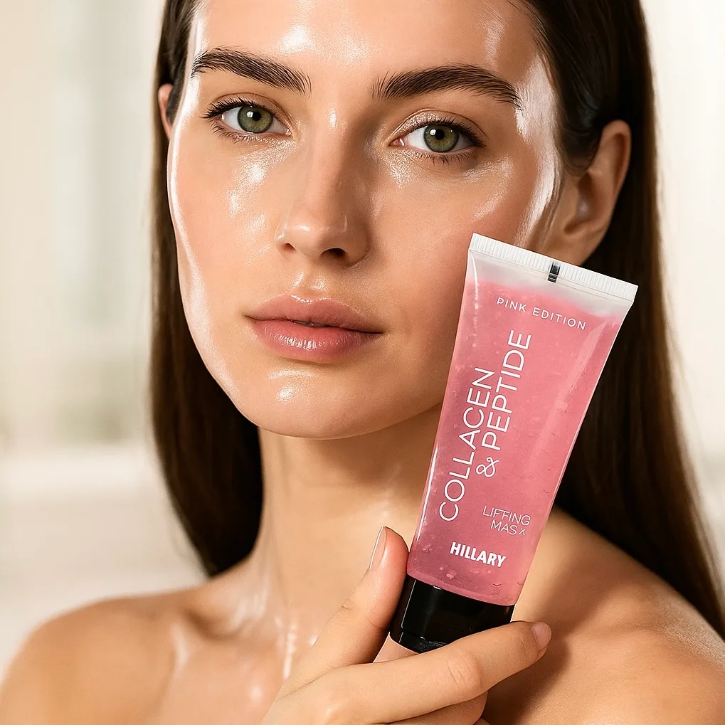 Пептидно-колагенова маска-плівка Hillary Collagen & Peptide Lifting Mask (Pink Edition), 90 мл