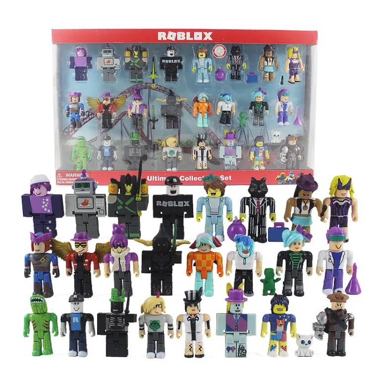 Огромный набор игровых фигурок Roblox 24 фигурки пластиковые 53х31х6 см разные цвета