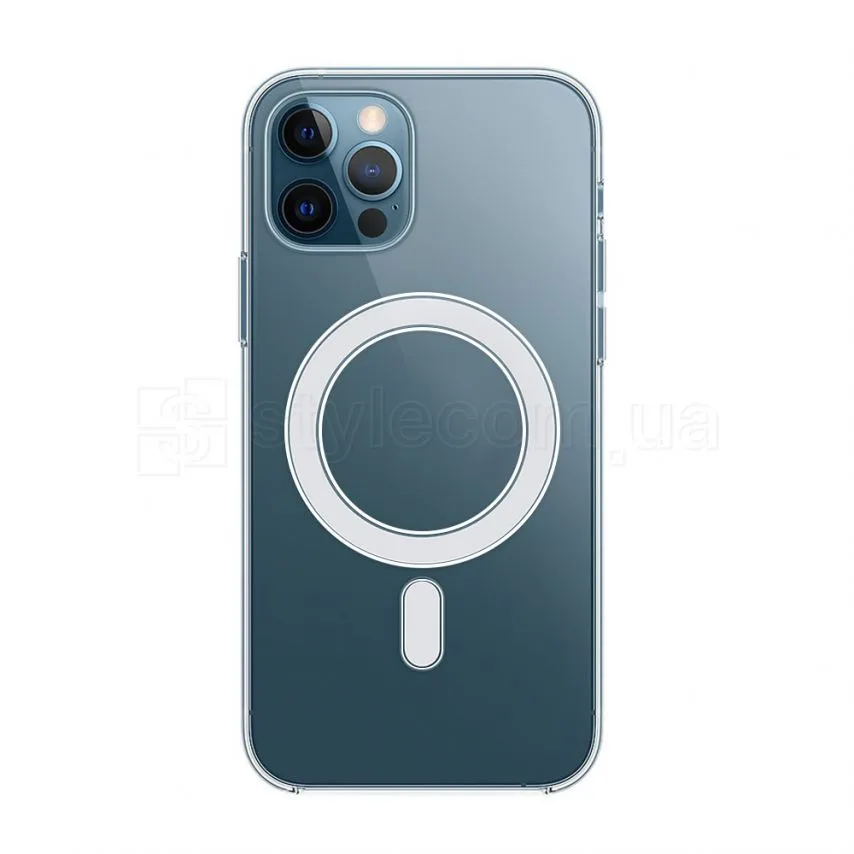 Чохол MagSafe для Apple iPhone 12 Pro Max прозорий силікон 12 Pro Max