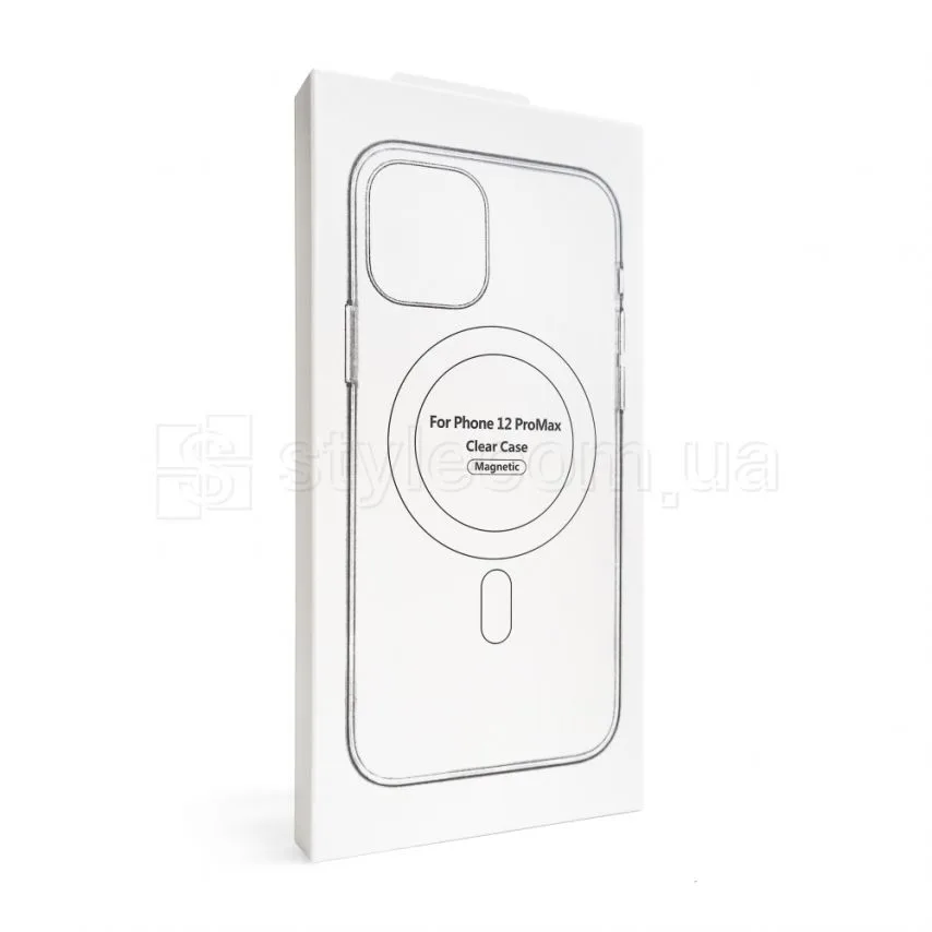 Чохол MagSafe для Apple iPhone 12 Pro Max прозорий силікон 12 Pro Max