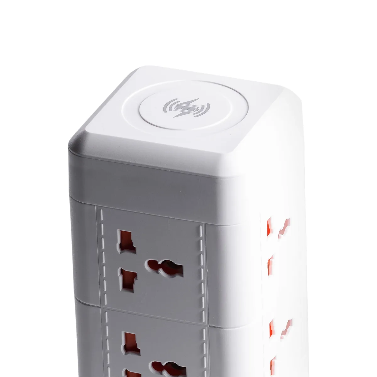 Сетевой фильтр удлинитель 4.8 м 9 розеток 2 USB 1 Type-C белый огнестойкий пластик