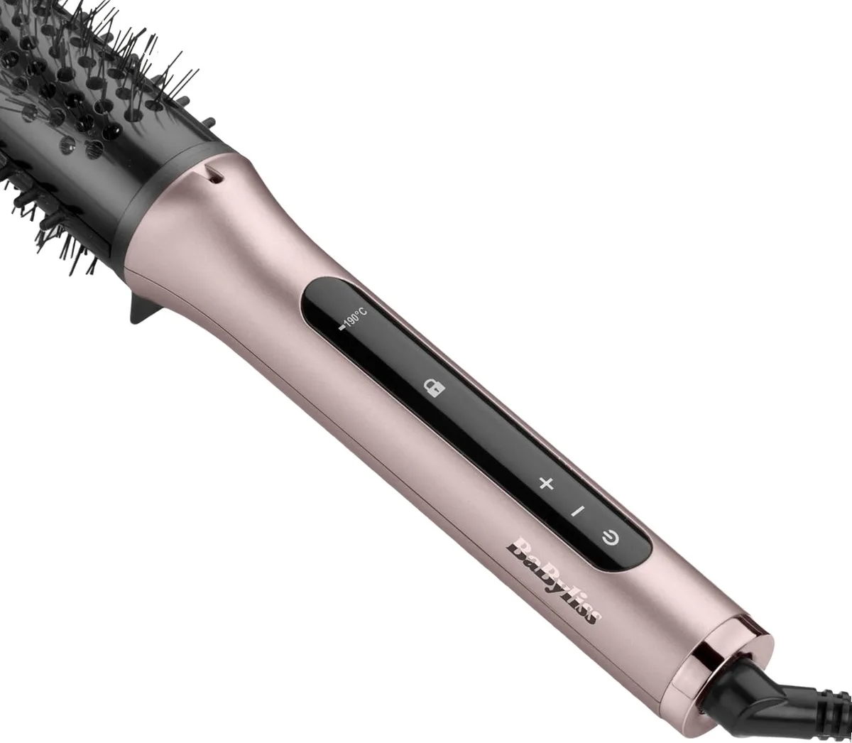 Термощітка Babyliss Volume Boost, 96 Вт, 4 режими, іонізація, холодний обдув, керамічне покриття, рожевий.