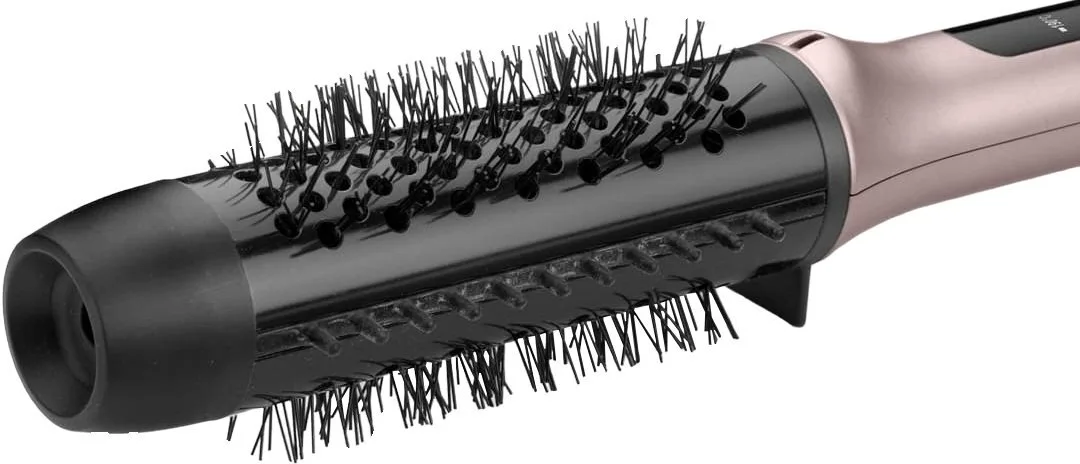 Термощітка Babyliss Volume Boost, 96 Вт, 4 режими, іонізація, холодний обдув, керамічне покриття, рожевий.