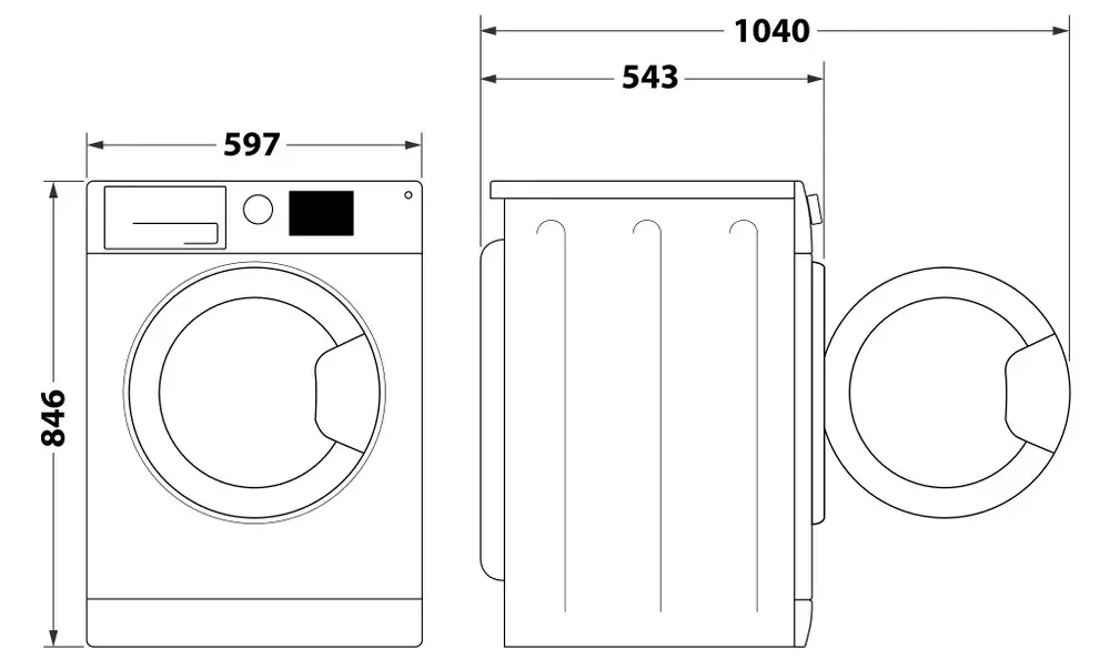 Сушильна машина WHIRLPOOL Конденсаційна з тепловим насосом 7 кг 59,7х84,6х54,3 см Білий