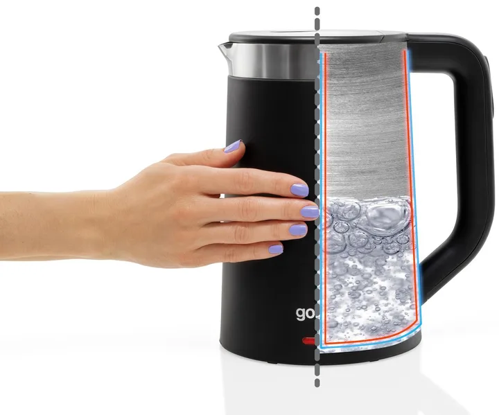 Електрочайник Gorenje 1,7 л Метал Пластик Чорний