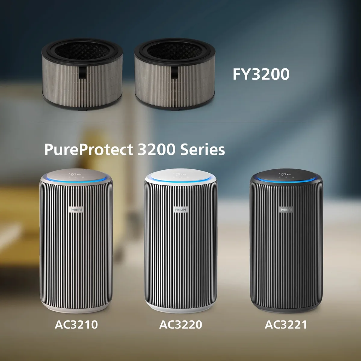 Фільтр Philips HEPA 3-ступенева система 1 рік для очищувачів PureProtect 3200