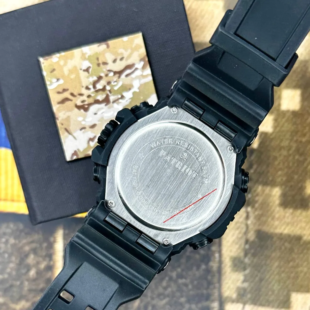 Наручні годинники Patriot срібло чорні 50 м з будильником і підсвіткою