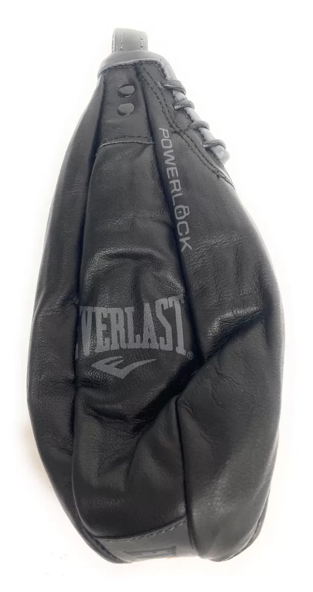 Боксерська груша Everlast шкіряна L чорна