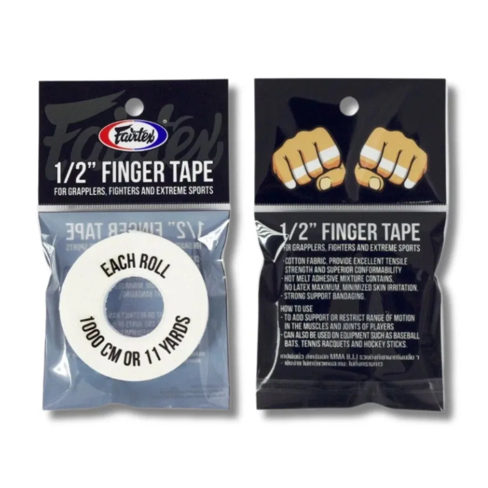 Тейп боксерський Fairtex білий 1,27 см 10 м