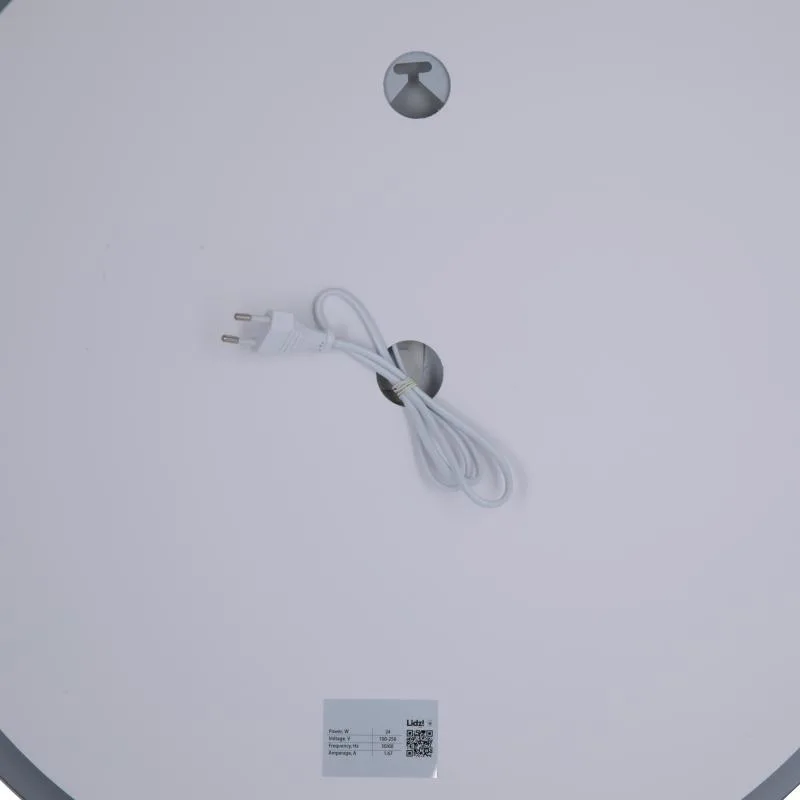 Дзеркало Lidz Aria R600 LED підсвічуванням сенсорне 600х600 мм кругле для ванної кімнати