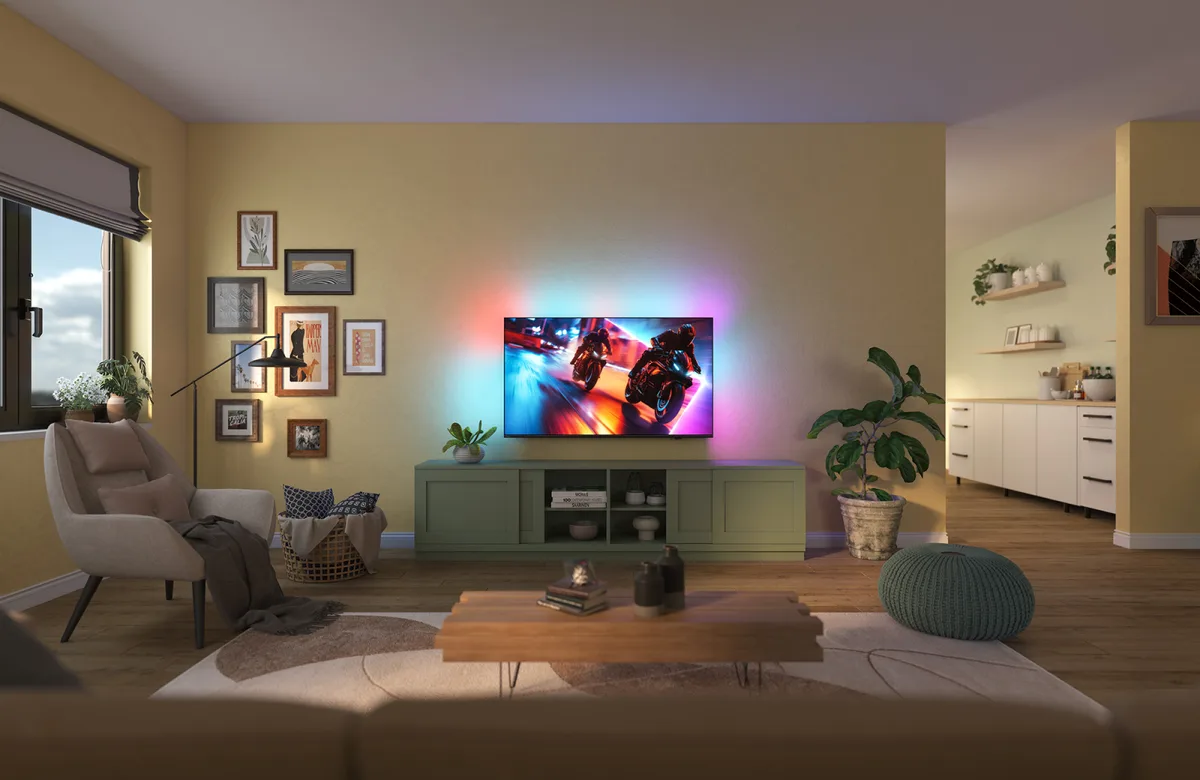 Телевизор 75" Philips MiniLED 4K 144Hz Smart Titan OS Черный Ambilight