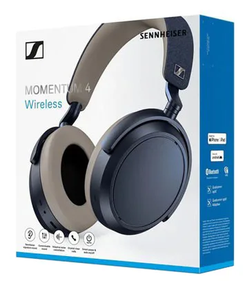 Гарнітура Sennheiser бездротова повнорозмірна штучна шкіра синя 60 годин роботи