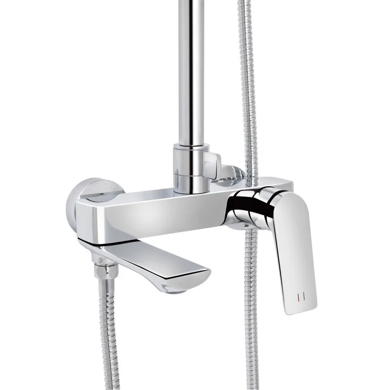 Душова система Qtap Vlasta New 840-1430 мм латунь хромована