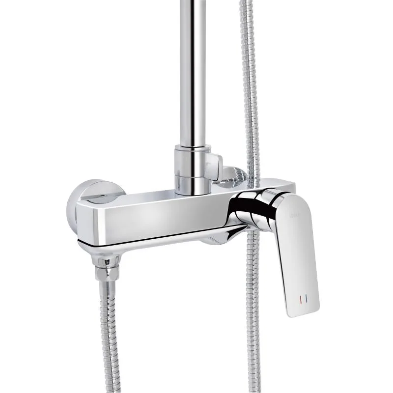 Душова система Qtap Vlasta New 840-1430 мм латунь хромована