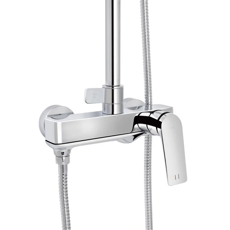 Душова система Qtap Vlasta New 840-1430 мм латунь хромована