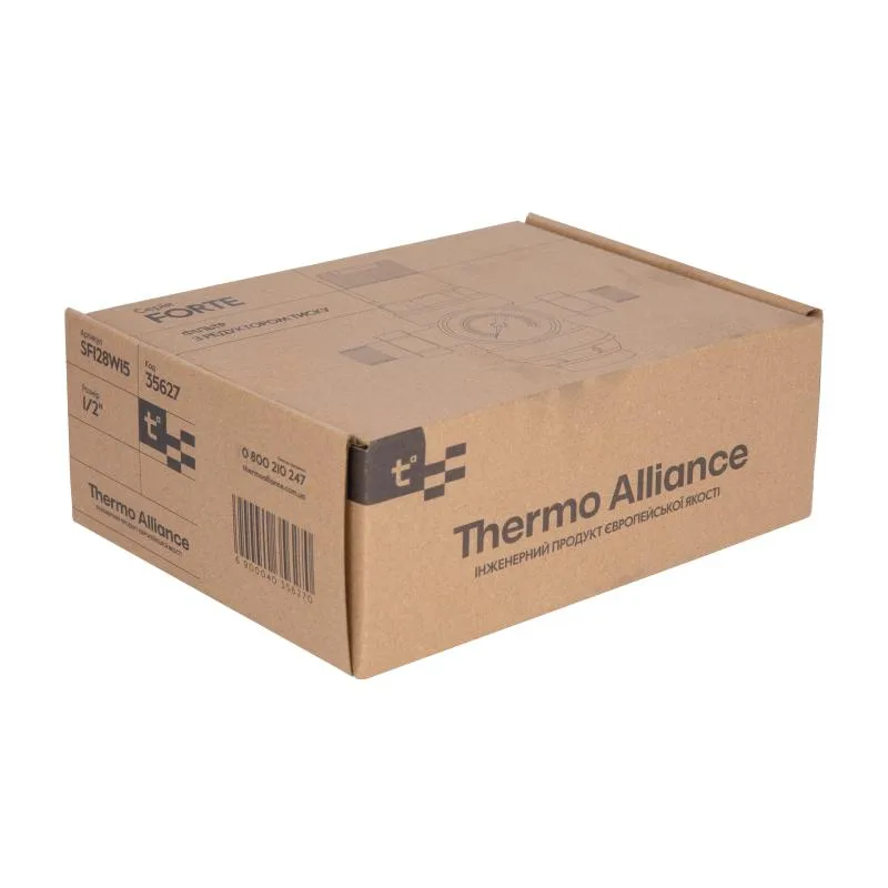 Фільтр самопромивний 1/2" з редуктором Thermo Alliance Forte латунь 150х140х102 мм