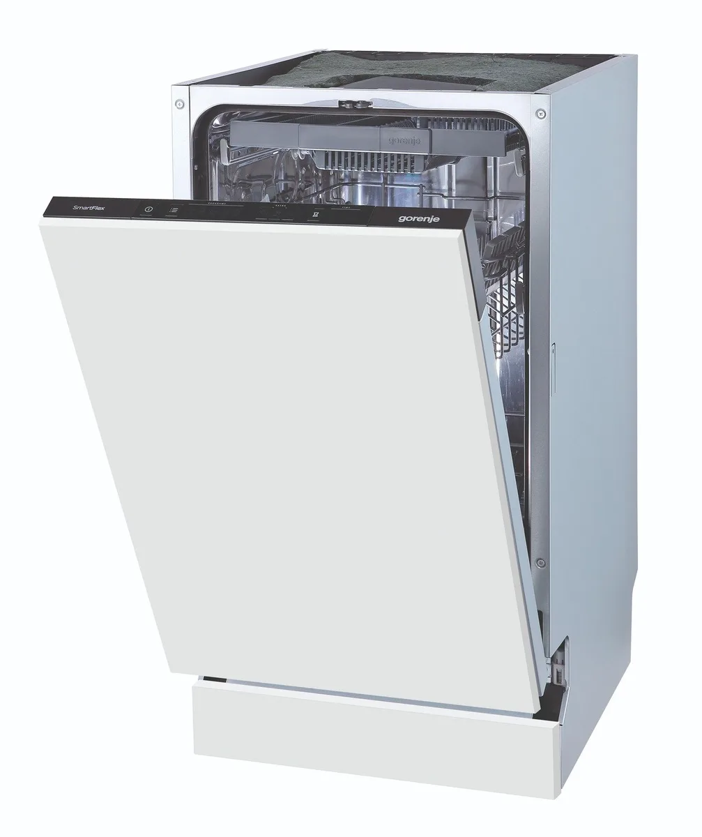 Вбудована посудомийна машина Gorenje, 11 комплектів, клас енергоефективності A+++, 45 см, інверторна технологія, з третім кошиком,