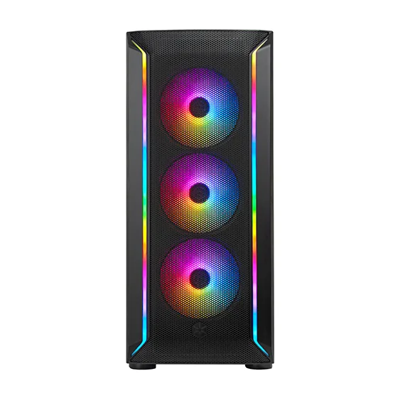 Корпус SilverStone Fara FA511Z-BG без БЖ, 2xUSB3.0, 3x120мм, ARGB VGA 360мм, LCS ready, TG Side Panel, ATX, чорний