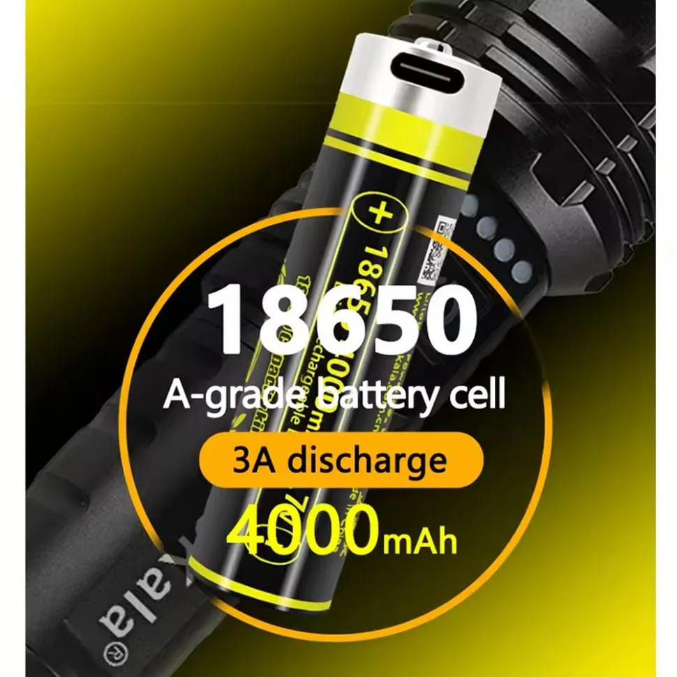 Акумулятор LiitoKala 18650 Li-ion 4000 мАг USB-C 18,6х72 мм