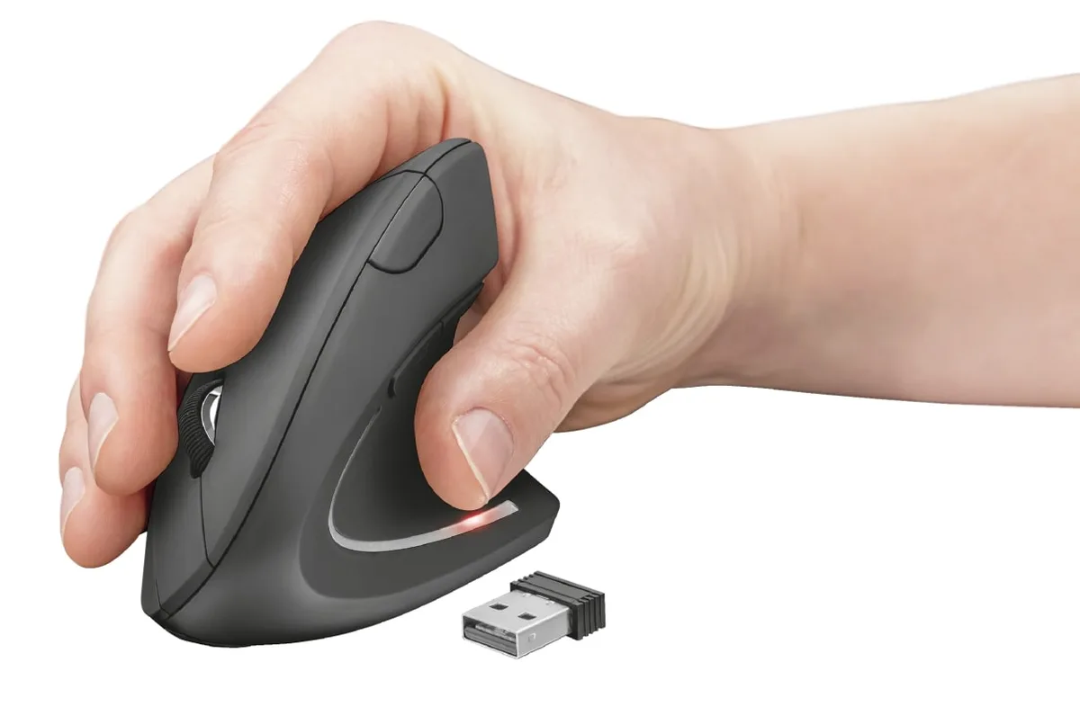 Миша Trust Verto Ergonomic, WL, чорний