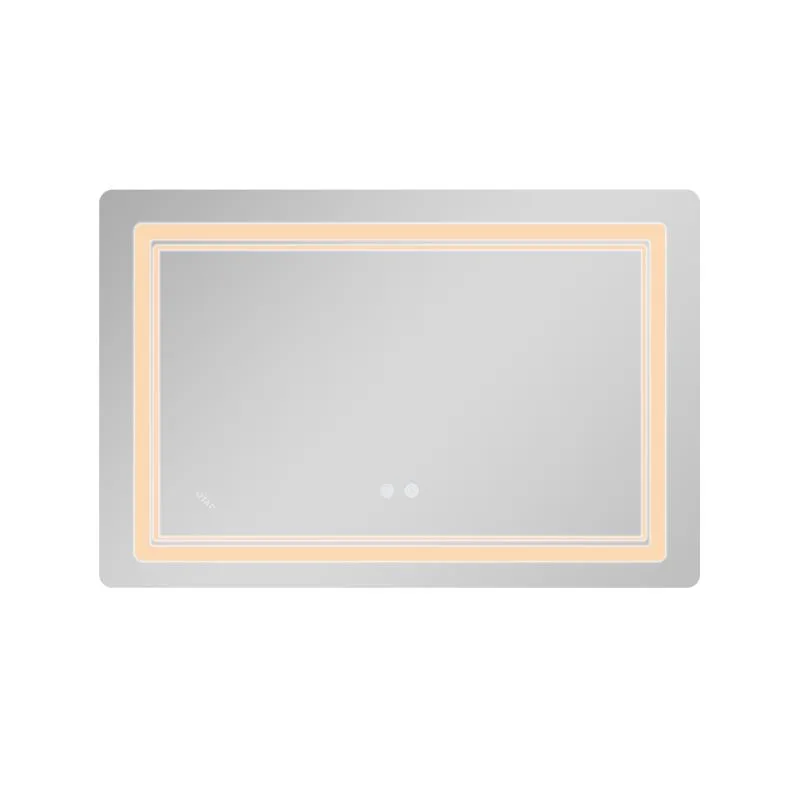 Дзеркало з LED-підсвічуванням Touch антизапотівання Qtap CA2 800х600 мм алюміній/пластик