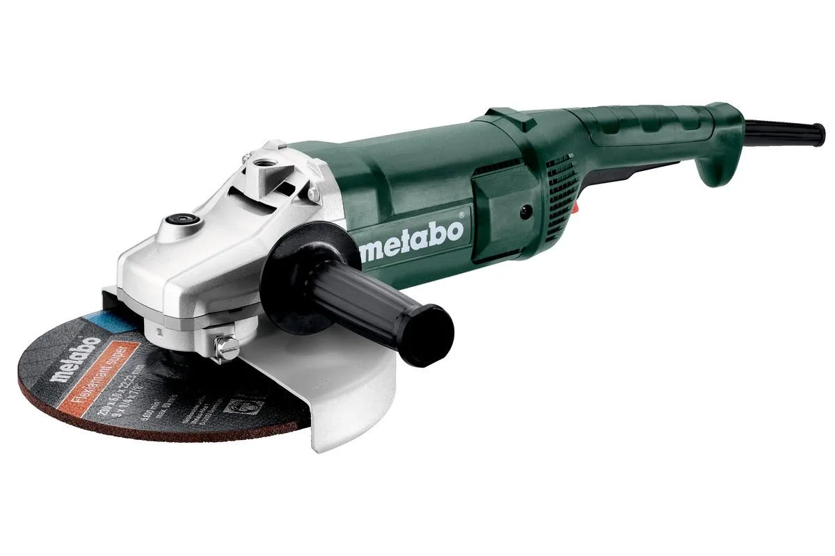 Угловая шлифмашина Metabo WE 2200-230, 230 мм, 2200 Вт, 6600 об/мин, вес 52 кг