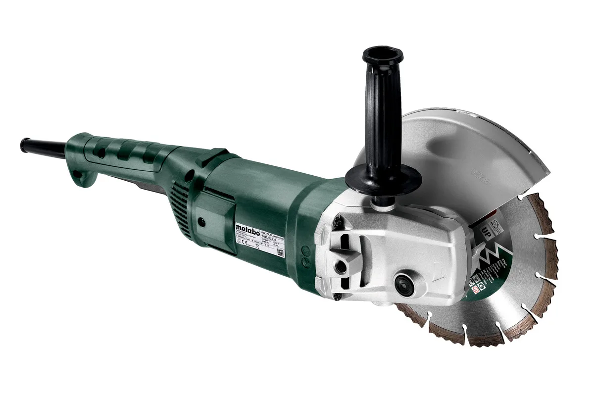 Кутова шліфувальна машина Metabo WE 2200-230, 230 мм, 2200 Вт, 6600 об/хв, вага 5.2 кг.