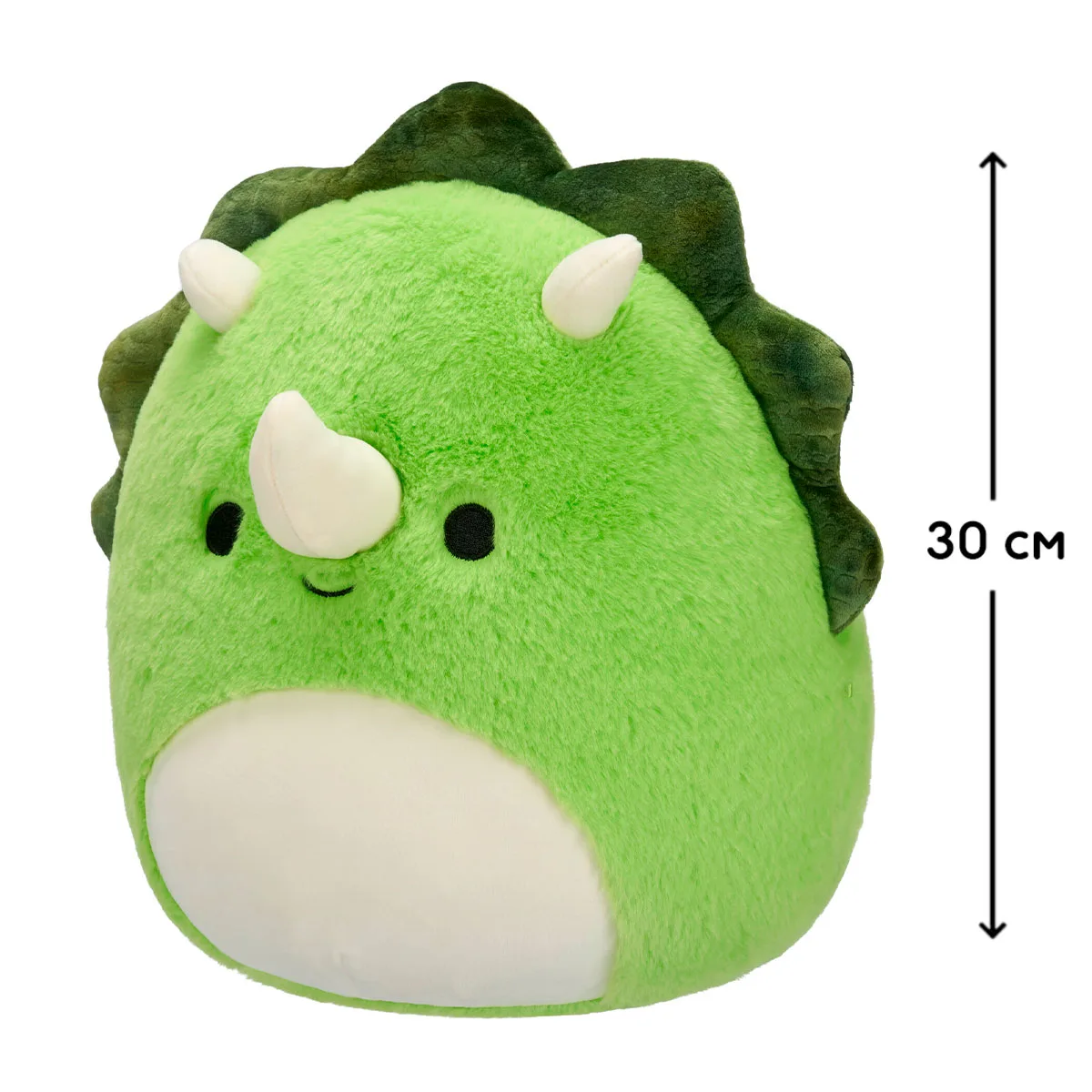 М'яка іграшка Squishmallows поліестер 30 см Тріцератопс Трістан
