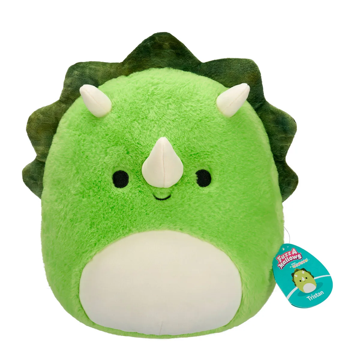 М'яка іграшка Squishmallows поліестер 30 см Тріцератопс Трістан
