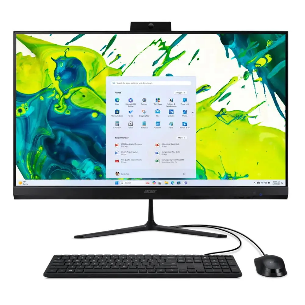Моноблок Acer 27 дюймів FHD Intel 5 16GB SSD сріблястий