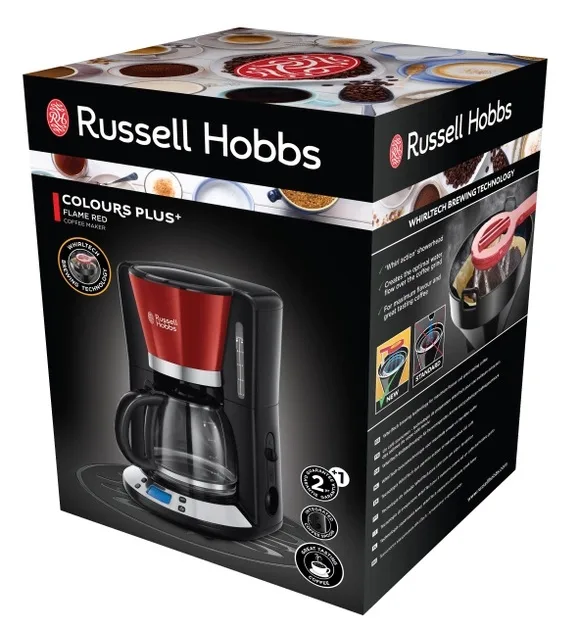 Кавоварка Russell Hobbs Крапельна пластикова 28х40х26 см Червона