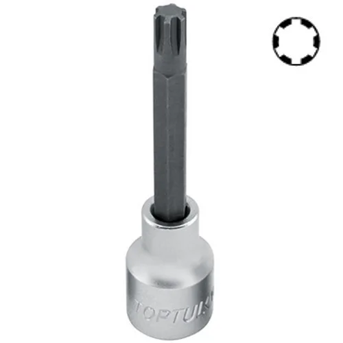 Торцевая головка RIBE Toptul M10 1/2" 100 мм шестигранная серебристая