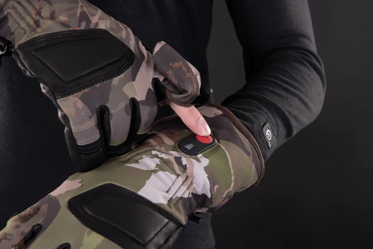 Перчатки с подогревом 2E Hunter Camo, размер XXL.