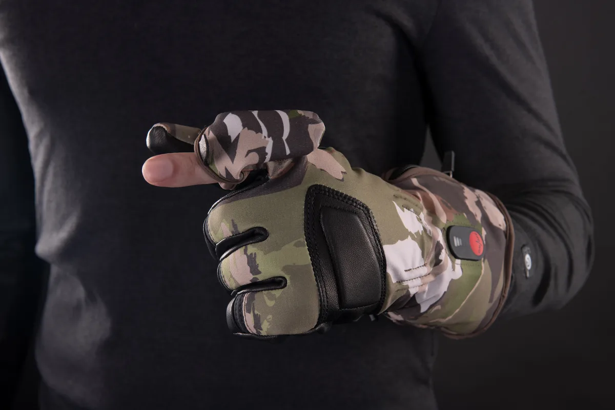 Перчатки с подогревом 2E Hunter Camo, размер XXL.
