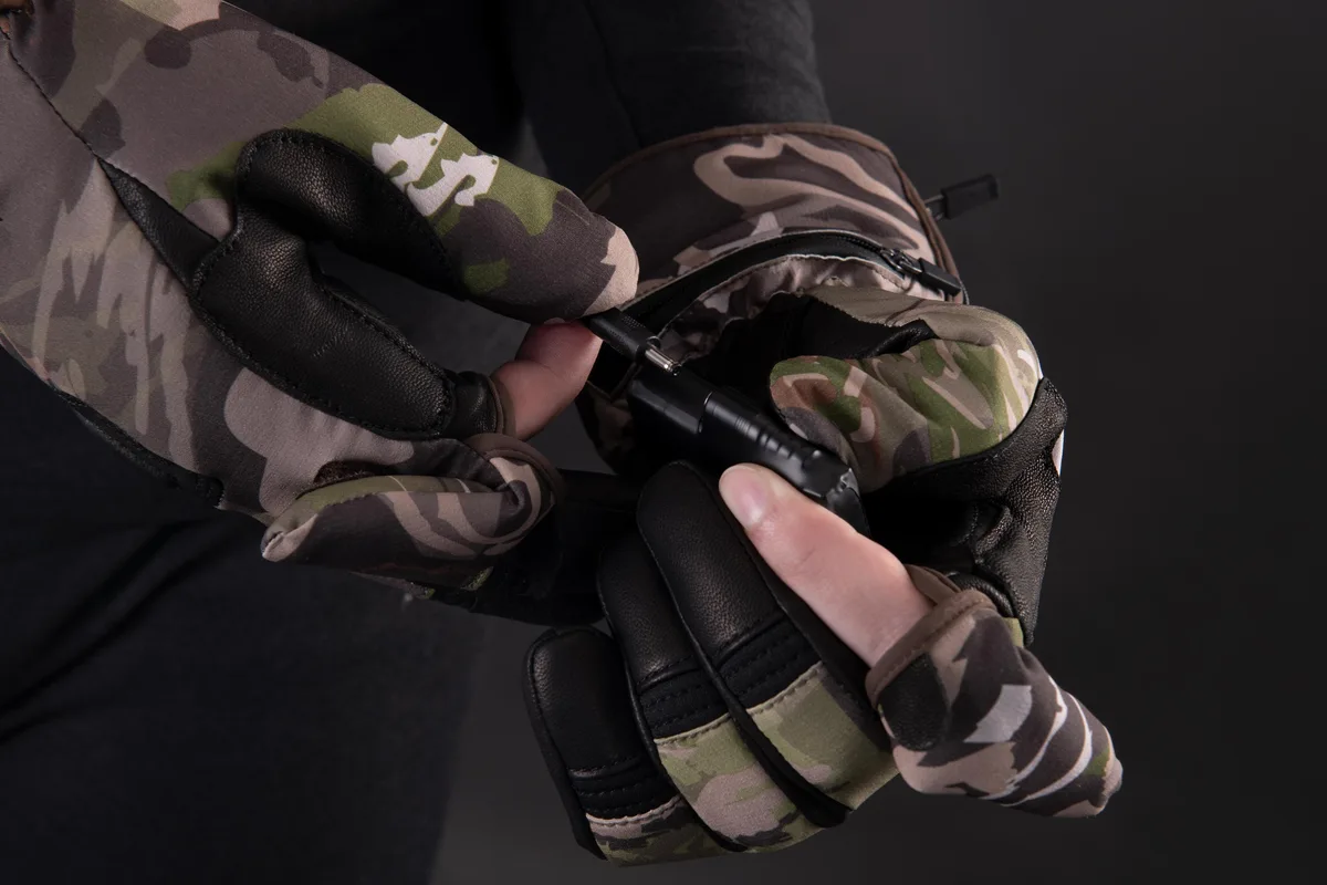 Перчатки с подогревом 2E Hunter Camo, размер XXL.