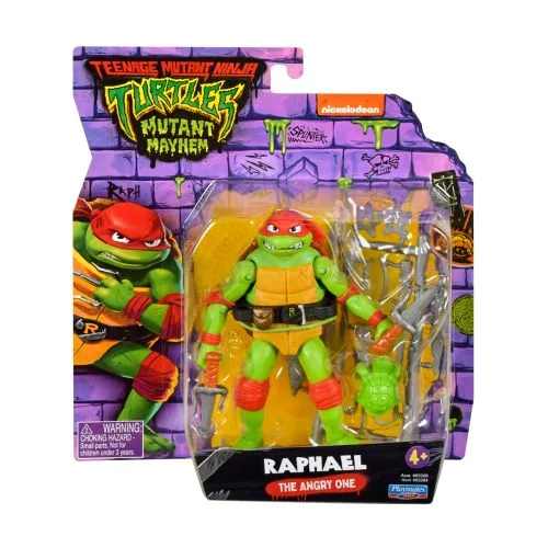 Ракули-Ниндзя Рафаэль TMNT 12 см с оружием для коллекционирования и игры.