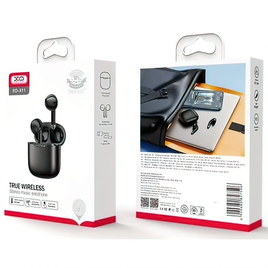 Навушники Bluetooth XO вкладиші PC+ABS чорні