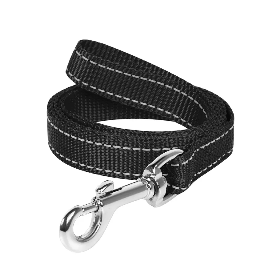 Повідець WAUDOG Nylon 14мм x 150см чорний нейлоновий з пластиковою фурнітурою