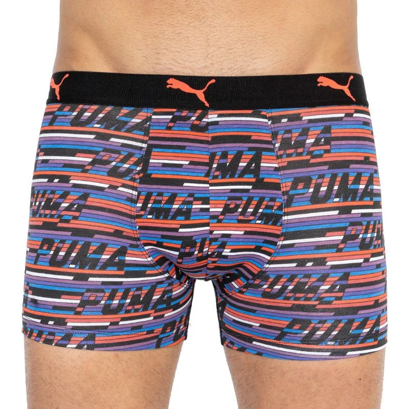 Труси-боксери Puma бавовна M чорний помаранчевий синій 2 пари