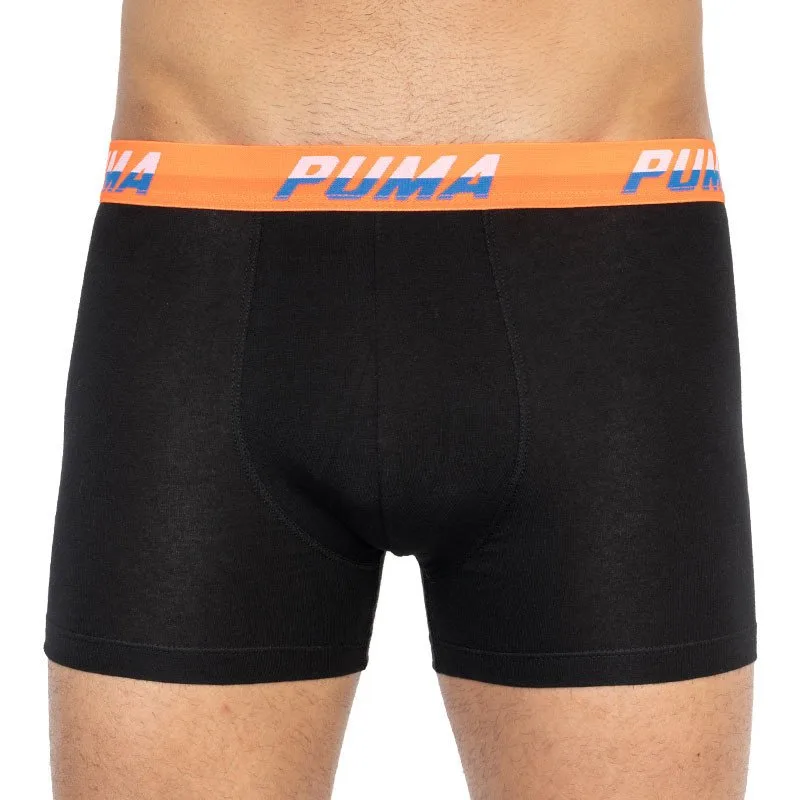 Труси-боксери Puma бавовна M чорний помаранчевий синій 2 пари