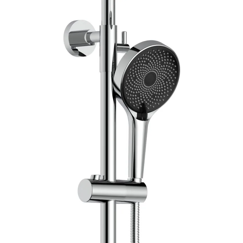 Душова система Qtap Sloup 57103OC хромована латунь/ABS пластик 315х500х920-1240 мм