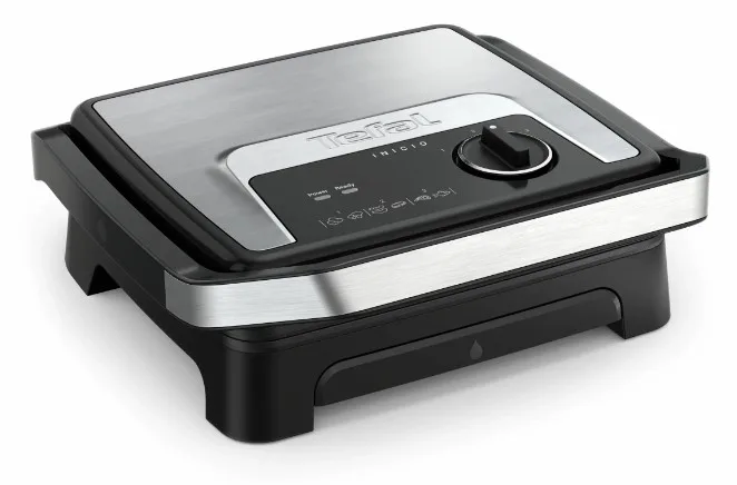 Електрогриль Tefal Нержавіюча сталь 290х260 мм Чорний