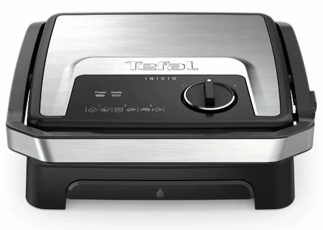 Електрогриль Tefal Нержавіюча сталь 290х260 мм Чорний