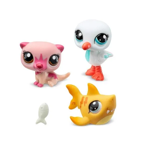Игровой набор Littlest Pet Shop Настройка острова фигурки домашних животных для детей.